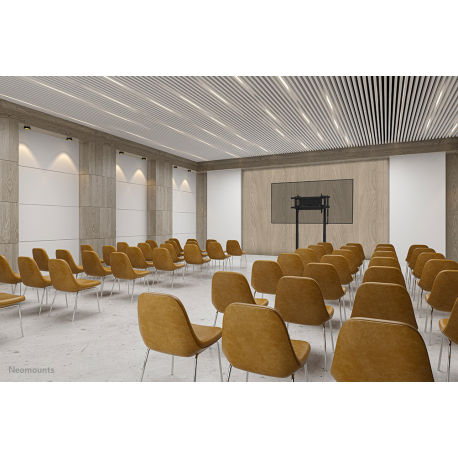 NEOMOUNTS MOVE LIFT XL MOTORISED MOBILE STAND INCL. STORAGE BOX, 10 CM. WHEELS FLOOR - VESA MAX 1200X600 - 18