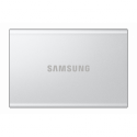 Samsung T7 Resurrected MU-PD1T0G - SSD - encrypted - 1 TB - external (portable) - USB 3.2 Gen 2 (USB-C connector) - 256-bit AES - silver