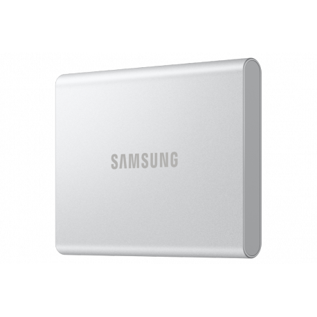 Samsung T7 Resurrected MU-PD2T0G - SSD - encrypted - 2 TB - external (portable) - USB 3.2 Gen 2 (USB-C connector) - 256-bit AES - silver - 2