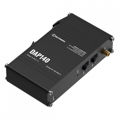 Teltonika DAP140 - Radio access point - industrial - 100Mb LAN, PPP - Wi-Fi - wall  /  DIN rail mountable - 6