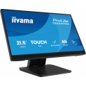 iiyama ProLite T2254MSC-B2AG - LED monitor - 21.5" (18.7" viewable) - touchscreen - 1920 x 1080 Full HD (1080p) @ 100 Hz - IPS - 300 cd / m² - 1300:1 - 4 ms - HDMI, DisplayPort - speakers - black