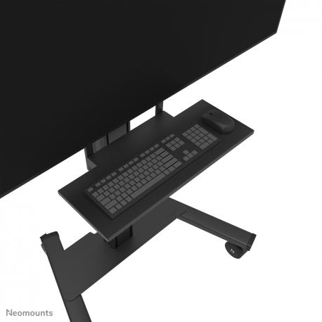 Neomounts AV40-500BL - Mounting kit (mount bracket, keyboard shelf) - for keyboard / mouse - universal - black - screen size: 43"-110" - VESA-mountable - 12