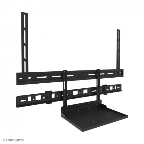 Neomounts AV60-500BL - Mounting kit (mount bracket, laptop shelf) - for video bar / laptop - universal - black - screen size: 43"-110" - VESA-mountable - 6