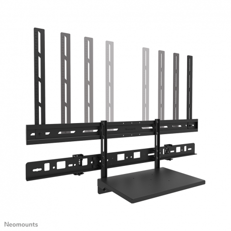 Neomounts AV60-500BL - Mounting kit (mount bracket, laptop shelf) - for video bar / laptop - universal - black - screen size: 43"-110" - VESA-mountable - 9
