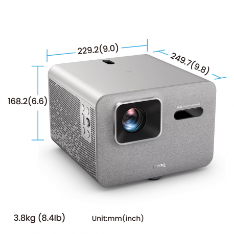 BenQ TK705STi - DLP projector - LED - 3000 ANSI lumens - 3840 x 2160 - 16:9 - short-throw fixed lens - 802.11a / b / g / n / ac / ax wireless / Bluetooth 5.2 - 2