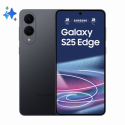 Samsung Galaxy S25 Edge - 5G smartphone - dual-SIM - RAM 12 GB  /  Internal Memory 256 GB - OLED display - 6.7" - 3120 x 1440 pixels (120 Hz) - 2x rear cameras 200 MP, 12 MP - front camera 12 MP - titanium jetblack