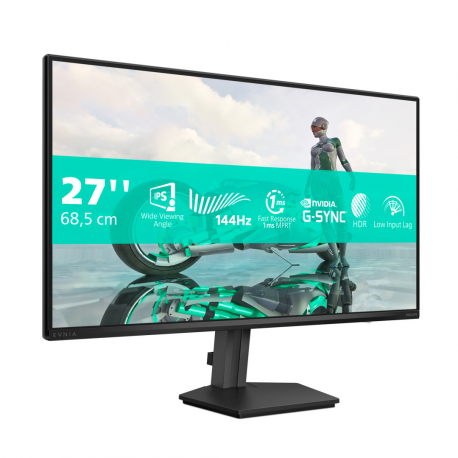 Philips Evnia 3000 27M2N3200NF - LED monitor - gaming - 27" - 1920 x 1080 Full HD (1080p) @ 144 Hz - Fast IPS - 300 cd / m² - 1500:1 - HDR10 - 0.5 ms - HDMI, DisplayPort - charcoal - 1