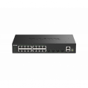 D-Link SmartPro DGS-1530-20 - Switch - smart - 16 x 10 / 100 / 1000 + 4 x 10 Gigabit SFP+ - desktop, rack-mountable