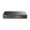 D-Link DGS 1010MP - Switch - unmanaged - 8 x 10 / 100 / 1000 (PoE+) + 1 x 10 / 100 / 1000 (uplink) + 1 x 1000Base-X SFP (uplink) - desktop, rack-mountable - PoE+ (125 W)