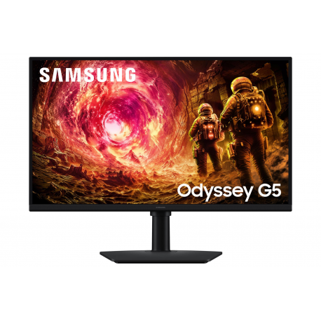 Samsung Odyssey G5 S27FG502EU - G50F Series - LED monitor - gaming - 27" - 2560 x 1440 QHD @ 180 Hz - Fast IPS - 300 cd / m² - 1000:1 - HDR10 - 1 ms - HDMI, DisplayPort - black - 0