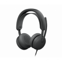 Logitech Zone Wired 2 for Business - Headset - on-ear - wired - active noise cancelling - graphite - Certified for Microsoft Teams