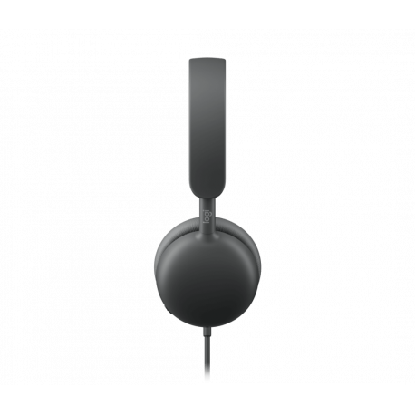 Logitech Zone Wired 2 for Business - Headset - on-ear - wired - active noise cancelling - graphite - Certified for Microsoft Teams - 3