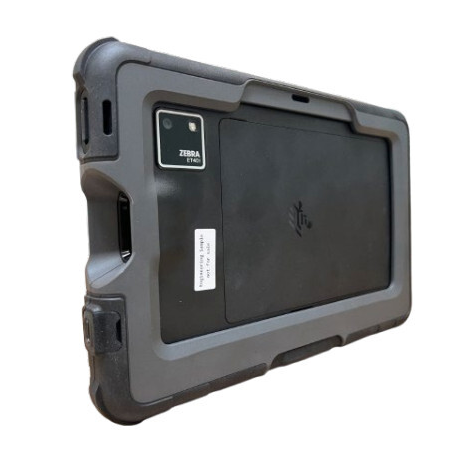 Zebra - Bumper for tablet - rugged - black - 8" - for Zebra ET401 - 0