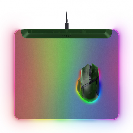 Razer Firefly V2 Pro - Mouse pad - fully illuminated RGB , gaming - Phantom Green - 0
