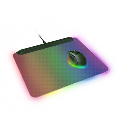 Razer Firefly V2 Pro - Mouse pad - fully illuminated RGB , gaming - Phantom Green - 3