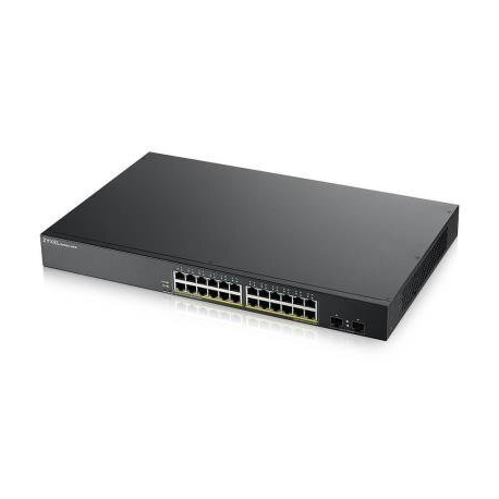 Teltonika SWM280 - Switch - L2+ - Managed - 12 x 10/100/1000 (PoE+) + 12 x 10/100/1000 + 4 x SFP - rack-mountable - PoE+ (300 W) - with 2 years of RMS Management - 0