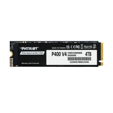 Patriot P400 V4 - SSD - 500 GB - internal - M.2 2280 - PCIe 4.0 x4 (NVMe) - 0
