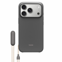 Beats - Back cover for mobile phone - with kickstand - MagSafe compatibility - polycarbonate - granite grey - for iPhone 17 Pro