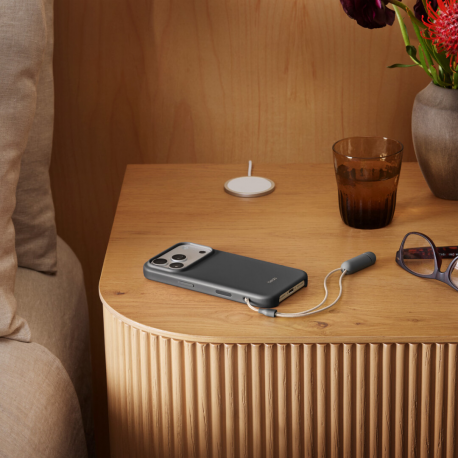 Beats - Back cover for mobile phone - with kickstand - MagSafe compatibility - polycarbonate - granite grey - for iPhone 17 Pro - 3