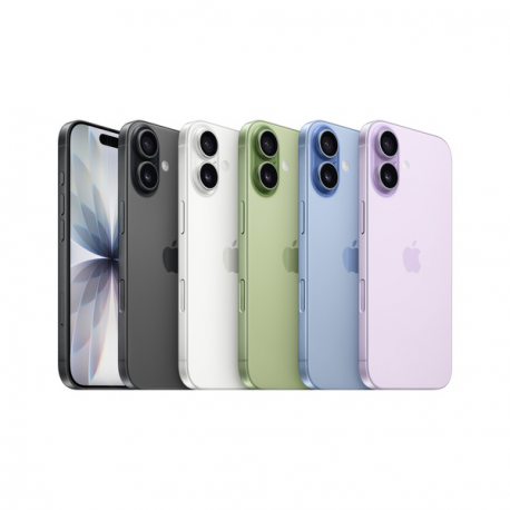 Apple iPhone 17 - 5G smartphone - dual-SIM  /  Internal Memory 256 GB - OLED display - 6.3" - 2622 x 1206 pixels (120 Hz) - 2x rear cameras 48 MP, 48 MP - front camera 18 Megapixel - mist blue - 6