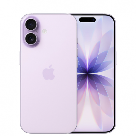 Apple iPhone 17 - 5G smartphone - dual-SIM  /  Internal Memory 512 GB - OLED display - 6.3" - 2622 x 1206 pixels (120 Hz) - 2x rear cameras 48 MP, 48 MP - front camera 18 Megapixel - lavender - 0