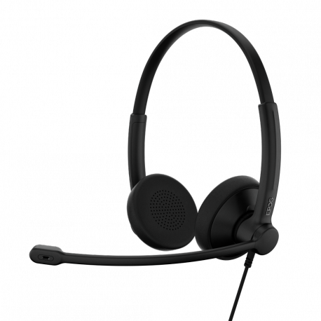 EPOS IMPACT 100 Series - Headset - on-ear - wired - USB-A, USB-C - black - Certified for Microsoft Teams - 10