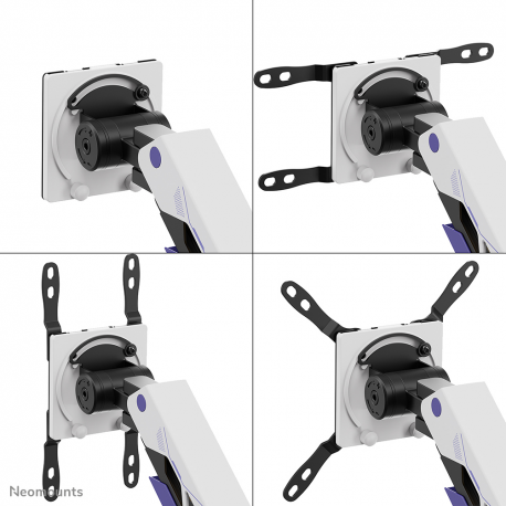 Neomounts ACE DS70-256BL1 - Mounting kit (articulating arm) - full-motion - for flat panel - gaming - steel - black - screen size: 24"-57" - desk-mountable - 12
