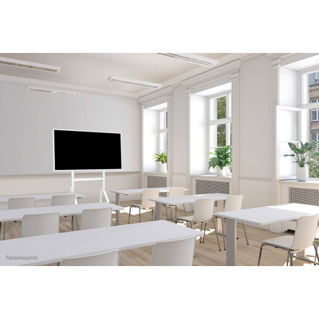 Neomounts Move Go Flip FL50-515WH1 - Cart - for flat panel - steel - white - screen size: 55"-65" - mounting interface: 400 x 400 mm - 15