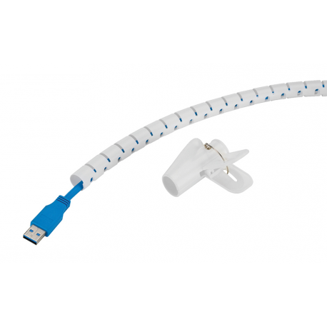 Neomounts - Cable management sleeve - for 1-3 cables, universal - white - 2 m - 0