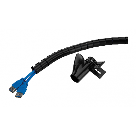 Neomounts - Cable management sleeve - for 1-4 cables, universal - black - 2 m - 0