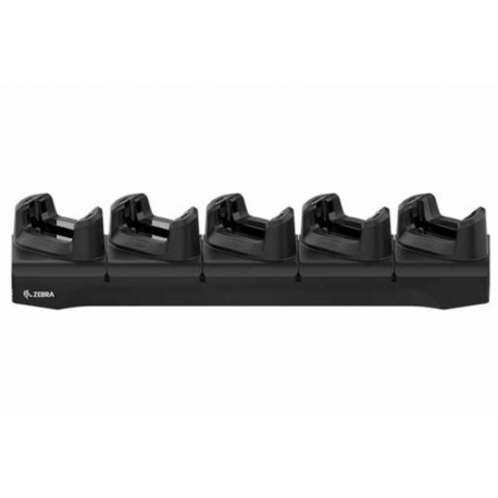Five-slot charge cradle for TC22 / TC27 devices with protective boot, Power supply  PWR-BGA12V108W0WW , DC cable  CBL-DC-381A1-0 - 0