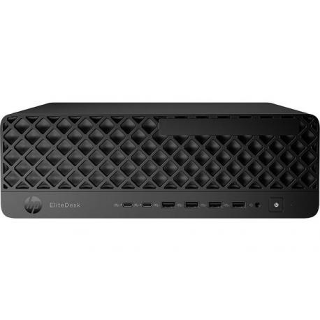 HP EliteDesk 8 G1i AI - SFF Core Ultra 5 235 / up to 5 GHz - vPro Enterprise - RAM 16 GB - SSD 512 GB - NVMe - Intel Graphics - Gigabit Ethernet, IEEE 802.11ax (Wi-Fi 6), IEEE 802.11be (Wi-Fi 7), Bluetooth 5.4 - Win 11 Pro - monitor: none - jack black - Smart Buy - 0