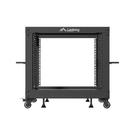 Lanberg - Rack open frame - 600 x 600 - 1100, adjustable - black, RAL 9004 - 9U - 19" - 4