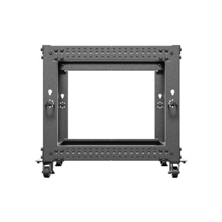 Lanberg - Rack open frame - 600 x 600 - 1100, adjustable - black, RAL 9004 - 9U - 19" - 5