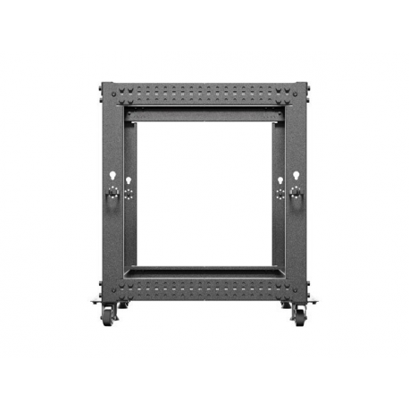 Lanberg - Rack open frame - 600 x 600 - 1100, adjustable - RAL 9004, black - 12U - 19" - 3