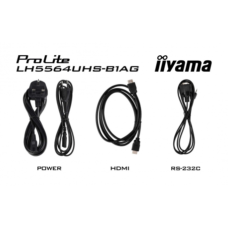 iiyama ProLite LH5564UHS-B1AG - 55" Diagonal Class (54.6" viewable) LED-backlit LCD display - digital signage - with built-in SoC media player - 4K UHD (2160p) 3840 x 2160 - black bezel with matte finish - 14