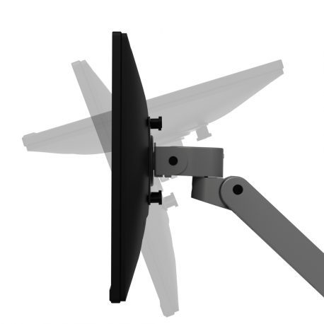 Ergotron LX Pro - Mounting kit (articulating arm) - modular - for LCD display - dark grey - screen size: up to 34" - desk-mountable - 8