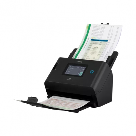 Canon imageFORMULA DR-S350NW - Document scanner - Contact Image Sensor (CIS) - Duplex - max scan width: 8.5" - 600 dpi x 600 dpi - up to 50 ppm (mono) / up to 50 ppm (colour) - ADF (60 sheets) - up to 9000 scans per day - USB 3.2 Gen 1, Gigabit LAN, Wi-Fi(ac) - 1