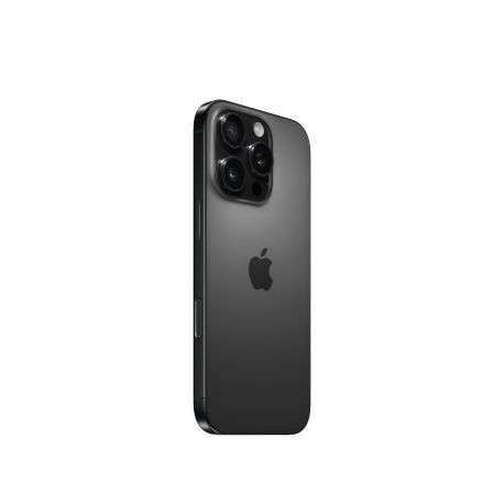 Apple iPhone 16 Pro - 5G smartphone - dual-SIM  /  Internal Memory 128 GB - OLED display - 6.3" - 2622 x 1206 pixels (120 Hz) - 3x rear cameras 48 MP, 48 MP, 12 MP - front camera 12 MP - black titanium - 1