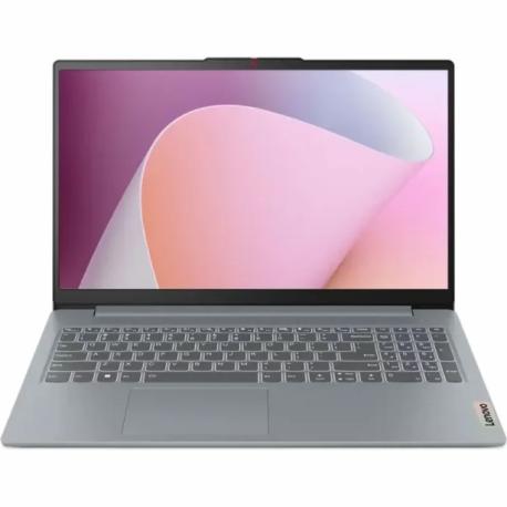 Lenovo IdeaPad Slim 3 15AMN8 82XQ - 180-degree hinge design - AMD Ryzen 3 - 7320U / up to 4.1 GHz - Win 11 Home - Radeon 610M - 16 GB RAM - 512 GB SSD NVMe - 15.6" TN 1920 x 1080 (Full HD) - Wi-Fi 6 - arctic grey - kbd: English - Europe - 0