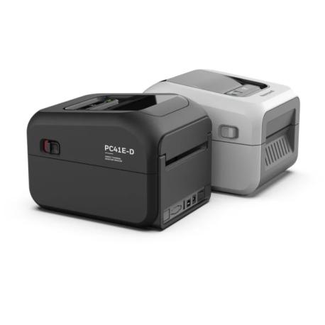 PC42E-D, Direct Thermal Printer, Black, 300 dpi, USB, Ethernet, Serial Port, No Power Cord - 1