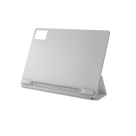 Lenovo - Flip cover for tablet - polyurethane (PU) - cloud grey - 0