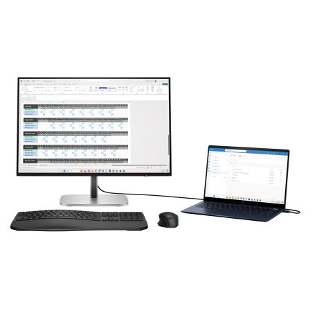 HP 524pn - Series 5 Pro - LED monitor - 24" - 1920 x 1200 WUXGA @ 100 Hz - IPS - 350 cd/m² - 1500:1 - 5 ms - HDMI, DisplayPort - silver (stand), jet black - 0