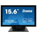 iiyama ProLite T1624MSC-B1 - LED monitor - 15.6" - touchscreen - 1920 x 1080 Full HD (1080p) - IPS - 450 cd / m² - 800:1 - 25 ms - HDMI - speakers - black, matte