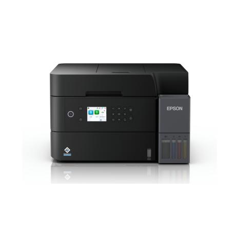 Epson EcoTank L6370 - Multifunction printer - colour - ink-jet - ITS - A4 (210 x 297 mm) (original) - A4 (media) - up to 18 ppm (printing) - 250 sheets - Wi-Fi(n), USB, LAN - black - 0