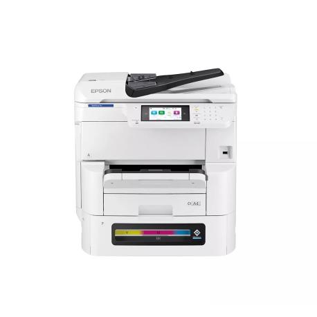 Epson WorkForce Pro EM-C8100RDWF - Multifunction printer - colour - ink-jet - A3 (media) - up to 22 ppm (copying) - up to 25 ppm (printing) - 335 sheets - 33.6 Kbps - USB 2.0, Gigabit LAN, Wi-Fi(ac) - 0
