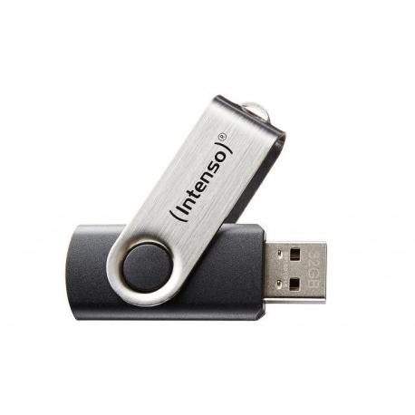 Intenso Basic Line - USB flash drive - 64 GB - USB 2.0 - black, silver - 0
