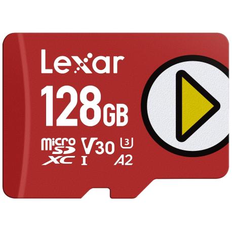 Lexar PLAY - Flash memory card - 128 GB - UHS-I U1 / Class10 - microSDXC UHS-I - 0