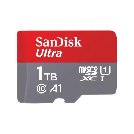 SanDisk Ultra - Flash memory card (microSDXC to SD adapter included) - 1 TB - A1 / UHS Class 1 / Class10 - microSDXC UHS-I - 0