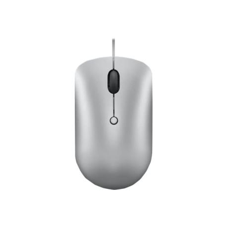 Lenovo 540 - Mouse - compact - optical - 4 buttons - wired - cloud grey - retail - 0